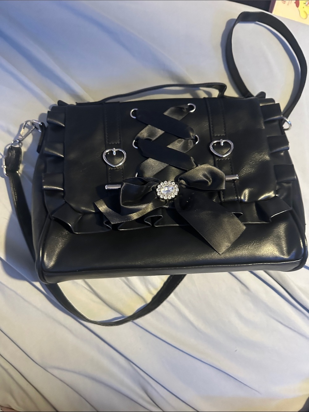 lolita black lace purse
